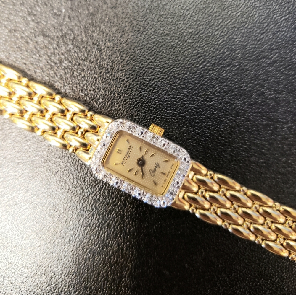 Genuine Diamond Wittnauer Gold Watch